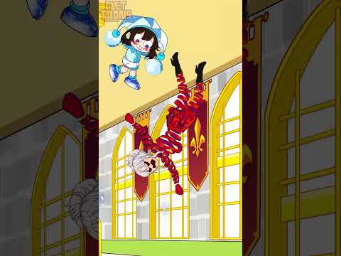 Hot VS Cold Water and Ice Challenge! Will Pomni Help Jax Punish Bad Gangle Woman? #shorts #animation