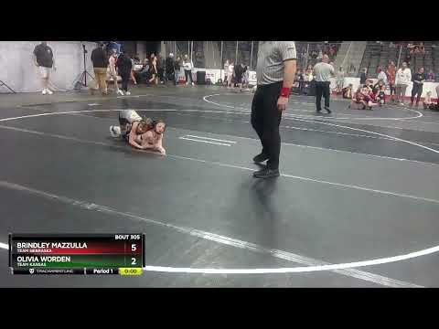 65 Lbs Champ. Round 1 - Brindley Mazzulla, Team Nebraska Vs Olivia Worden, Team Kansas C866