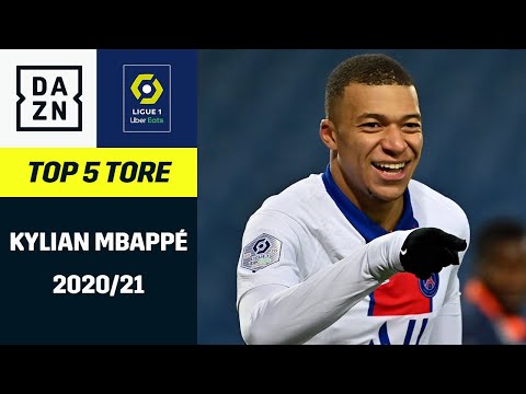 Kylian Mbappé: Top 5 Tore 2020/21 | Ligue 1 | DAZN