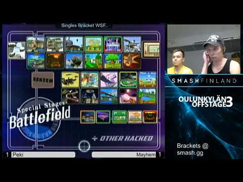 Oulunkylän Offstage 3 - Melee Singles - Winners Semis - Peki(Marth, Fox) vs Mayhem(Fox)