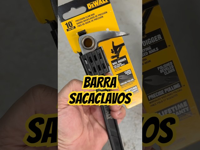 Vídeo relacionado con SHALL Juego de 4 palancas planas de 15 pulgadas, 10 pulgadas, 7.5 pulgadas, 5.5 pulgadas, barra de palanca resistente y mini extractor de clavos, barra de garra de utilidad, barra