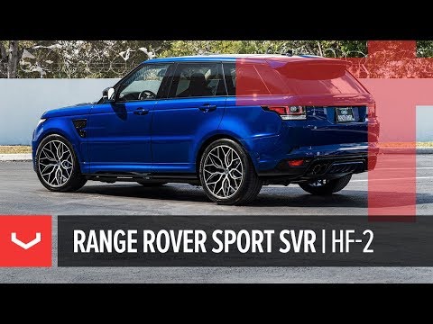 Vossen Hybrid Forged HF-2 Wheel | Range Rover Sport SVR | Brushed Gloss Black