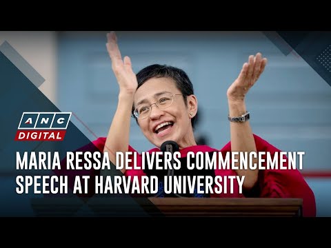 Maria Ressa delivers commencement speech at Harvard University ANC