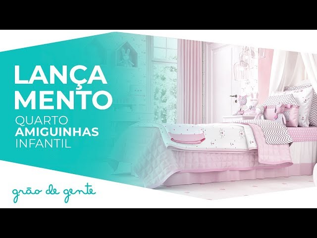 Quarto Infantil Amiguinhas Rosa - Grão de Gente