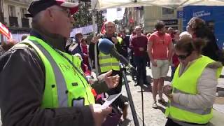 Rassemblement des gilets jaunes à Dieppe le 8 juin 2019