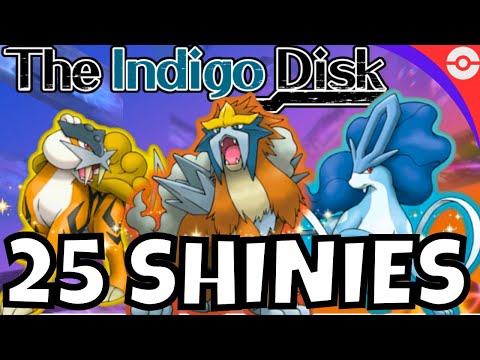 ALL 25 SHINY Legendary Pokemon in Indigo Disk