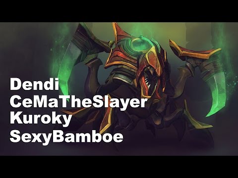 Dendi Kuroky SexyBamboe and CeMaTheSlayeR 7000 MMR EU West Dota 2