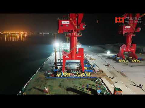 The Weihua 40t-45m Portal Slewing Crane