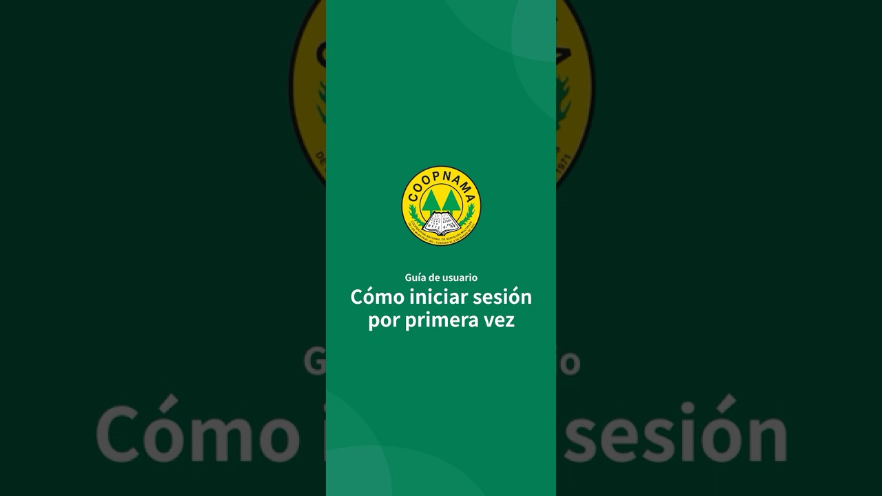 Inicio de sesión por primera vez