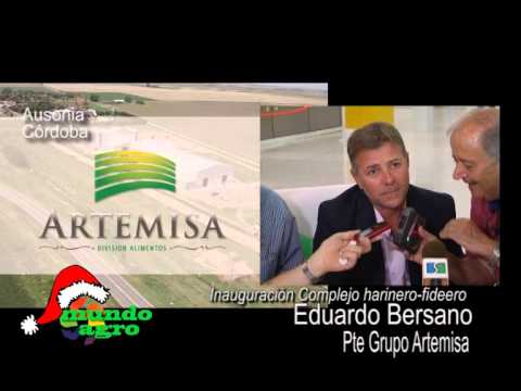 MUNDO AGRO 01JUE26DIC2013 AUSONIA INAUGURACION COMPLEJO HARINERO FIDEERO EDUARDO BERSANO PTE ARTEMIS