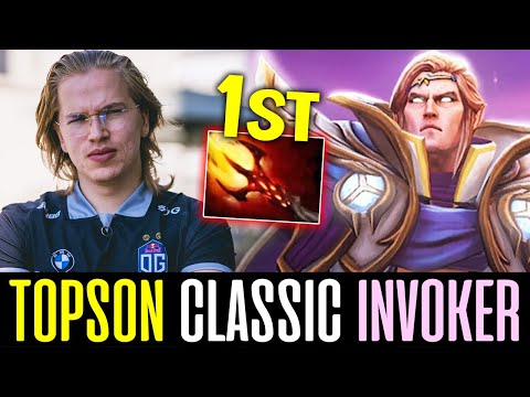 Topson INVOKER - First Build DAGON - CLASSIC! DOTA 2