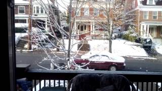 preview picture of video 'First Snow of Pittsburgh 11-12-2013'