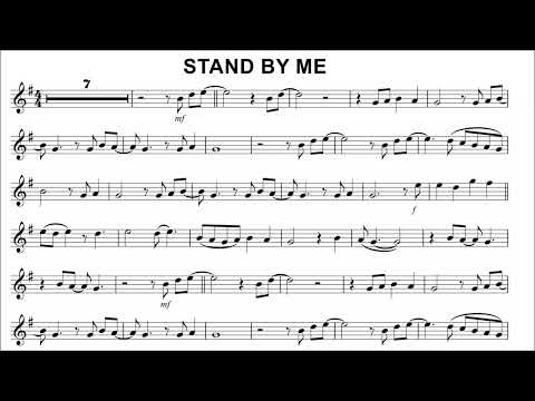 Easy Alto Saxophone Play-along - Stand By Me - Ben E. King - with sheet music