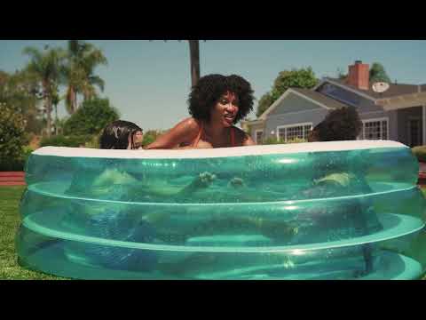 Intex Oval Whale Fun Inflatable Swimming Pool