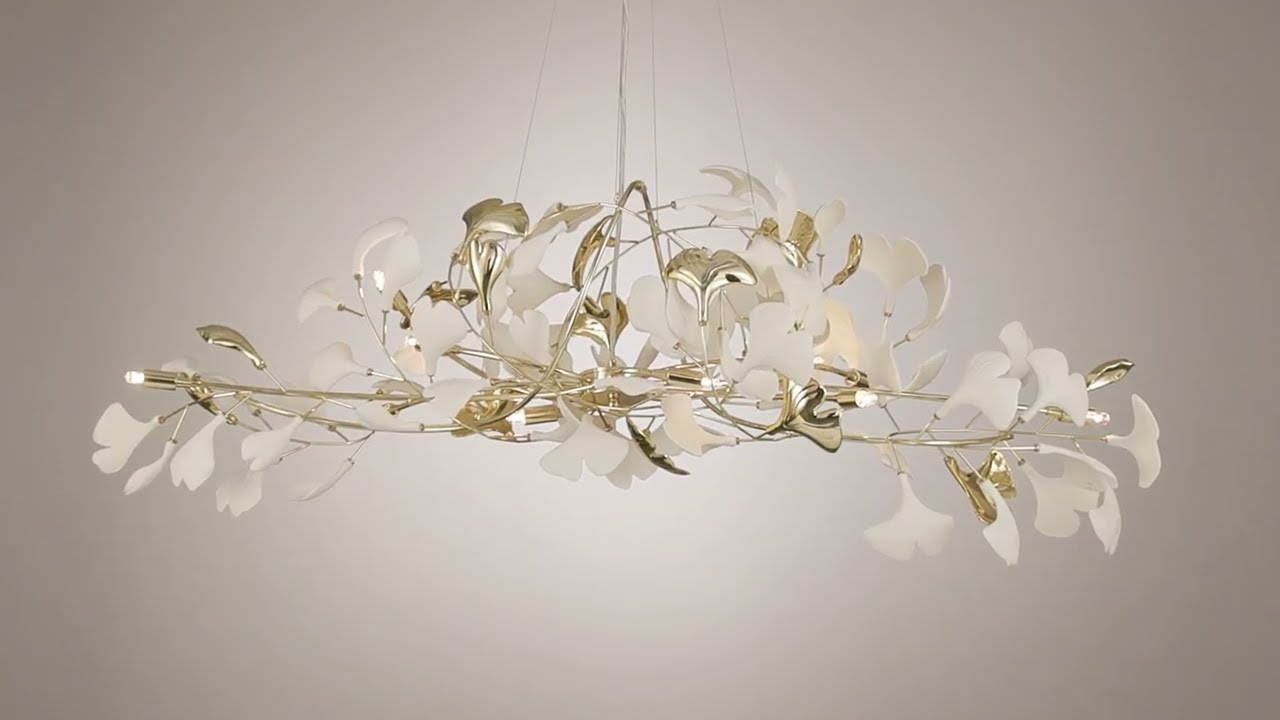 Video 1 Watch A Video About the Possini Euro Descanso Gold and Ceramic 10 Light Chandelier
