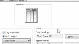 How to not include notes or tasks when printing a Calendar in Outlook