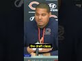 Bears GM Ryan Poles 'Would have to be absolutely blown away' to take a QB at No. 1 ? #shorts