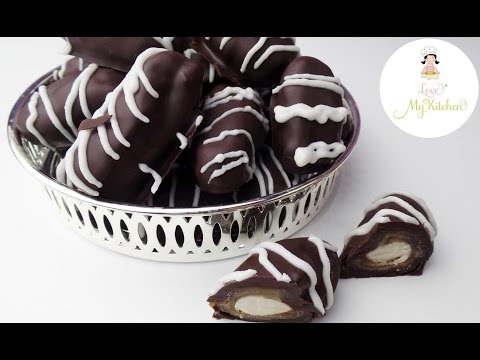 Rezept gefüllte Schokodatteln - Schoko Datteln - Datteldessert - Chocodate - Datedessert - Date