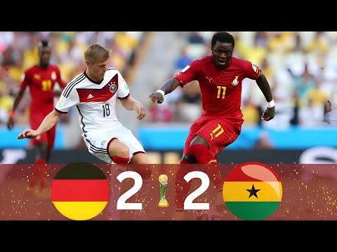 GHANA  2 x 2  GERMANY[WORLD CUP 2014]•EXTENDED HIGHLIGHTS & ALL GOALS🔥