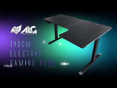 電動昇降式エレクトリックゲーミングデスクL字 [W1400xD600(L字部900