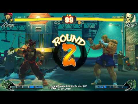 Arcade Infinity SF4 Ranbat 3.2 - Top 8 Mr. KOF (KE/AK) vs Combojack (SA/RY)