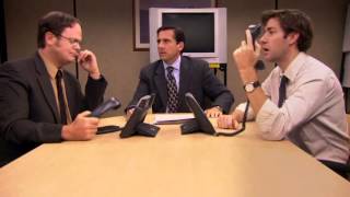 Michael, Jim, Dwight epic scene