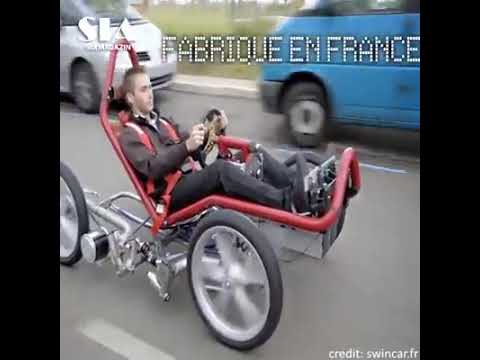 An Electric All Terrain Tilting 4 Wheel Vehicle