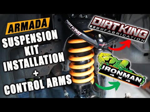 Nissan Armada Suspension Kit and Control Arm Install from Ironman4x4 and DirtKing