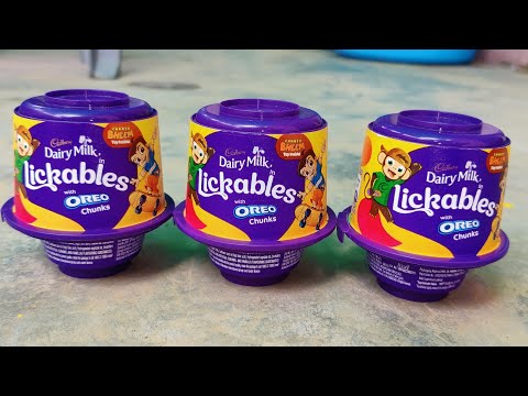 5 Cadbury Dairy milk Lickables with "OREO" Chunks Unboxing | Chhota Bheem Toy inside