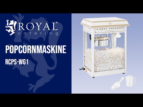 Produktvideo - Brugt Popcornmaskine - hvid og guld