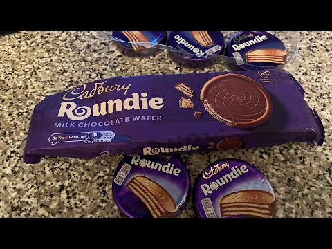 Cadbury Roundie. - Milk Chocolate Wafer. Cadbury products in UK #readtraveleat