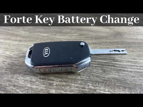 2019 - 2021 Kia Forte Flip Key Fob Battery Change - How To Remove Replace Remote Batteries Tutorial