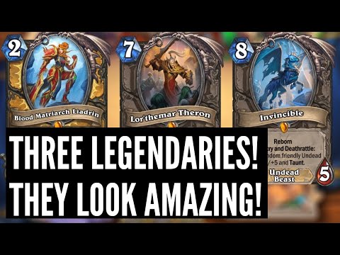 These new LEGENDARIES look AMAZING! So many NEW CARDS! | March of the Lich King Review