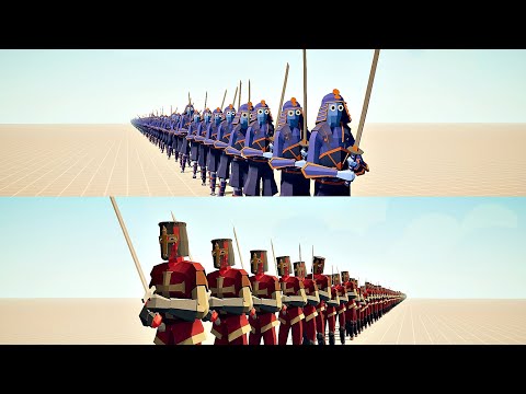 100x SAMURAI vs 100x SQUIRE | TABS Totally Accurate Battle Simulator