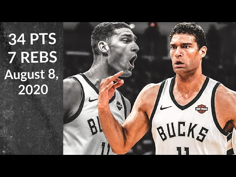 Brook Lopez 35 PTS 6 AST 6 3PT| Bucks vs Mavs | Full Highlights 8/8/20