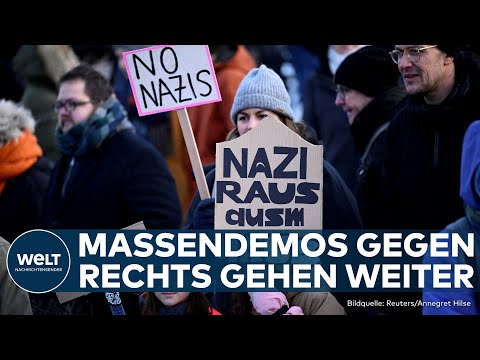 PROTESTE GEGEN RECHTSEXTREMISMUS: Bundesweit Hunderttausende bei Kundgebungen erwartet