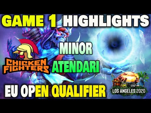 CHICKEN FIGHTERS ! VS MINOR ATENDARI ESL ONE LOS ANGELES 2020 EU OPEN QUALIFIER