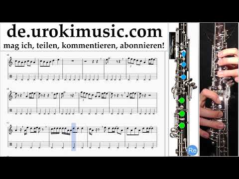 Oboe Lernen Dua Lipa - New Rules Tabulatur Teil#2 um-i995