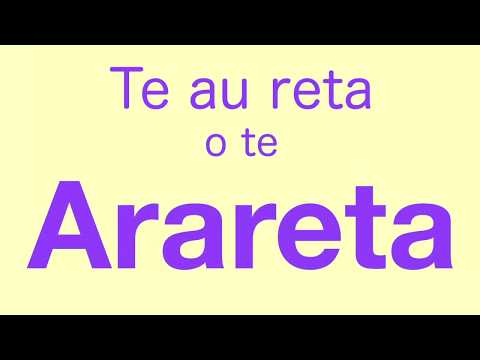 Te au reta o te arareta - the letters of the alphabet