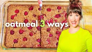 3 Vegan and Gluten-Free Oatmeal Recipes / Miso Apple Cin., Mocha Chip, and Rasp. Lemon Baked Oats
