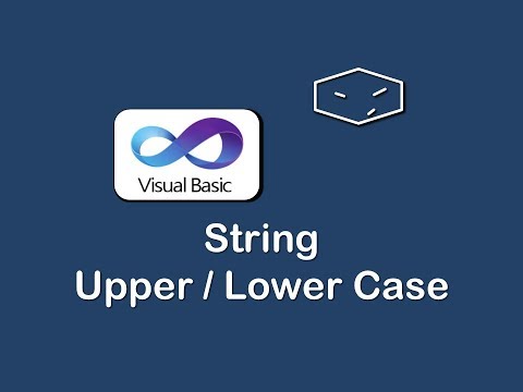 string to upper and lower case in vb net