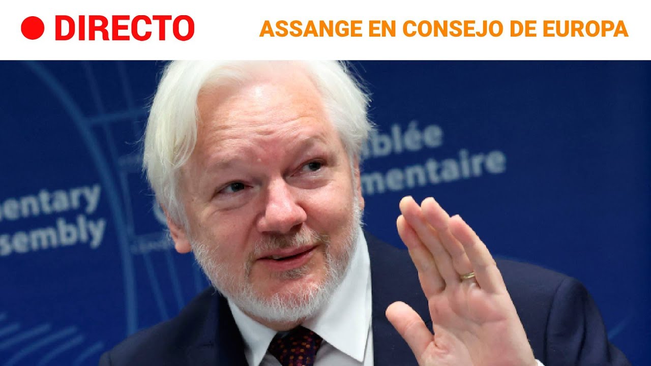 ESTRASBURGO: JULIAN ASSANGE dice en PRIMER DISCURSO que le CONDENARON "POR HACER PERIODISMO" | RTVE