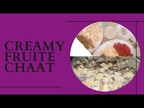 Creamy Fruit Chaat Recipe 🍏🍉🍍🍒🍓