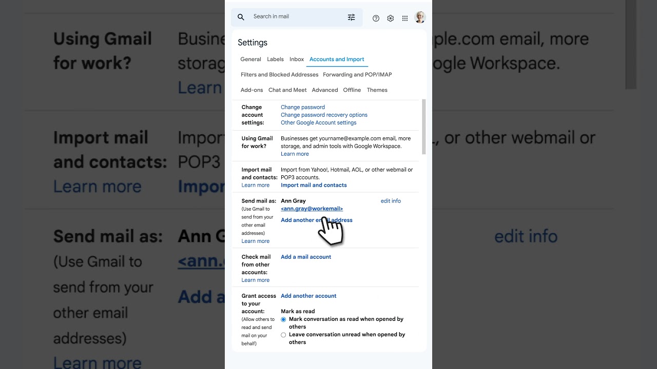 Use Gmail to manage your non Gmail email addresses 💡 #Shorts
