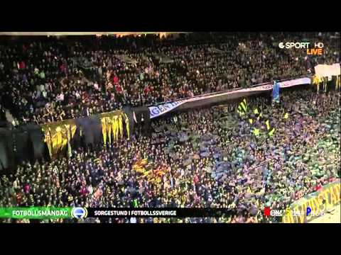 Tyst minut mellan AIK & IFK Göteborg till minne av den avlidne Djurgårdaren