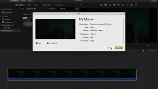 How to Export a 720p video as 1080p or 4K using iMovie