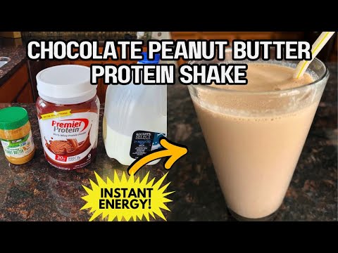 Ultimate Protein Shake Recipe: Chocolate Peanut Butter Heaven 🥜🥤 47g Protein in 5 Minutes!✨