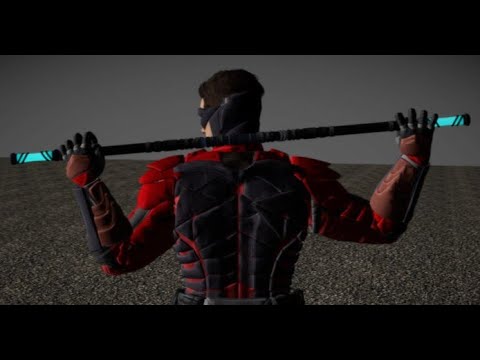 Injustice 2 - Robin (Nightwing) Staff Attacks, Poses and Animations