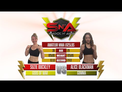Shock N Awe 35 - Suzie Buckley vs Alice Blackman - Flyweight Amateur MMA 125lbs
