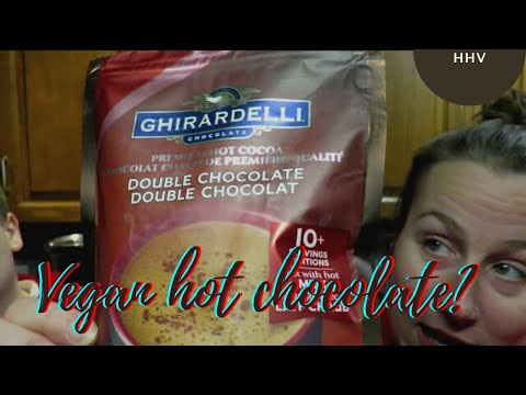 Vegan quick Ghirardelli hot chocolate